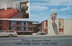 Olympic Apartment Motel Reno, NV Postcard Postcard Postcard