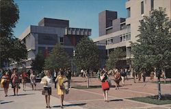 Mugar Plaza and George Sherman Student Union, Boston University Massachusetts Postcard Postcard Postcard