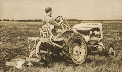 Allis-Chalmers Model "B" Tractor Postcard