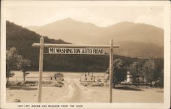 Mt. Washington Auto Road - Mt. Adams and Madison from the Glen Postcard