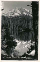 Mount Lassen from Reflection Lake California Lassen Volcanic National Park Postcard Postcard Postcard