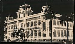 Iolani Palace Christmas Lights Honolulu, HI Postcard Postcard Postcard