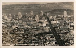 Market Street from Twin Peaks Postcard