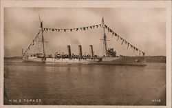 H. M. S. Topaze Postcard