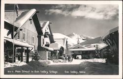 Main Street in Sun Valley Village Idaho Postcard Postcard Postcard