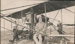 Art Smith and ? on Early Plane Postcard