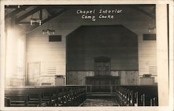 Chapel Interior, Camp Cooke (Vandenberg) California Postcard Postcard Postcard