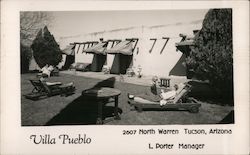 Villa Pueblo L Porter, Manager 2700 North Warren Postcard