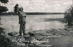 Chief Odemna Littlerockk, Source of the Mississippi Native Americana Postcard Postcard Postcard