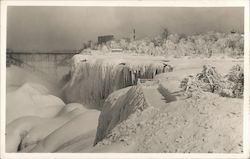 Frozen Niagara Falls Postcard