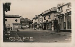 Street Scene, Ginling Way, Chinatown on Broadway Los Angeles, CA Quillen Postcard Postcard Postcard