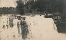 Ludlowville Falls, Salmon Creek Lansing, NY Postcard Postcard Postcard