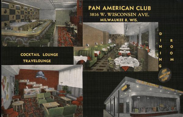 Pan American Club Milwaukee Wi Postcard 7750