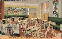 Zebra Room - The Town House Los Angeles, CA Postcard Postcard Postcard