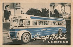 Chicago-Florida Limited - Southeastern Greyhound Lines Postcard