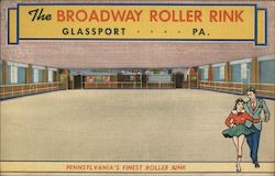 The Broadway Roller Rink Postcard