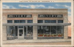 Ivory Stores - Fresh Meats, Fancy Groceries Postcard