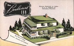 The Boulevard Inn - Dinners, Lunches and Cocktails Milwaukee, WI Postcard Postcard Postcard