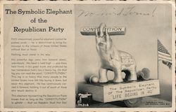 The Symbolic Elephant of the Republican Party Kansas City, MO Postcard Postcard Postcard