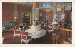 Cocktail Lounge, Hotel Niagra Niagara Falls, NY Postcard Postcard Postcard