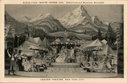 Scene from "White Horse Inn" - Center Theatre Postcard