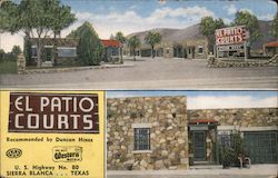 El Patio Courts Postcard