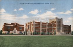 Miller HIgh School and Gymnasium Macon, GA Postcard Postcard Postcard