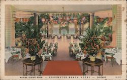 Marine Dining Room Edgewater Beach Hotel Chicago, IL Postcard Postcard Postcard