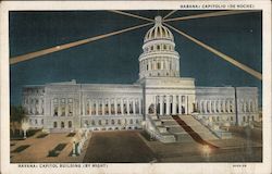 Capitol Building by Night Postcard