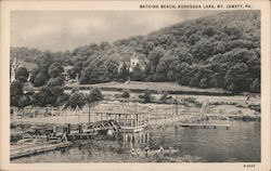 Bathing Beach, Kushequa Lake, Mt. Jewett, Pennsylvania Mount Jewett, PA Postcard Postcard Postcard