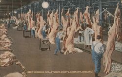 Beef Dressing Department, Swift & Company Chicago, IL Postcard Postcard Postcard