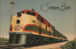 The Southern Belle, Sweetheart of American Trains Trains, Railroad Postcard Postcard Postcard