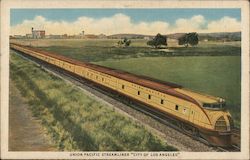 Union Pacific Streamliner City of Los Angeles Postcard