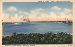 Harbor of Ciudad Trujillo Postcard