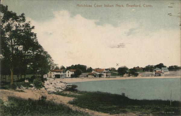 Hotchkiss Cove Indian Neck Branford, CT Postcard