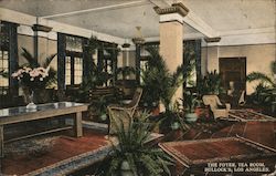 The Foyer, Tea Room, Bullock's Los Angeles, CA Postcard Postcard Postcard