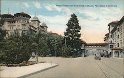 Hotel Green and Raymond Avenue Postcard