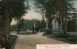 Path Leading to the Baracks, Presidio San Francisco, CA Postcard Postcard Postcard