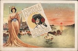 Portola Festival October 19 to 23 1909 Postcard