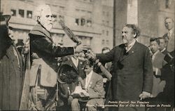 Portola Festival, Mayor Taylor Presenting Key of City to Don Gaspar de Portola San Francisco, CA Postcard Postcard Postcard