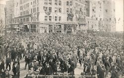 Nearly two million people during Portola Festival 1909 Postcard