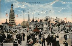 Luna Park, Coney Island New York, NY Postcard Postcard Postcard