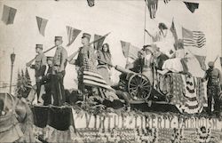 Portola Festival, Colonial Float in the Parade of Oct 21, 1909 San Francisco, CA Postcard Postcard Postcard