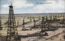 A California Oil Field Postcard