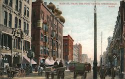 Main Street, Near the Post Office Postcard