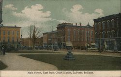 Main Street, East from Court House Postcard