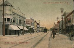 University Ave Palo Alto, CA Postcard Postcard Postcard