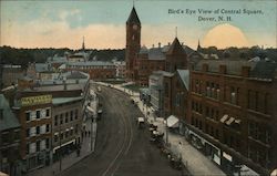 Bird's Eye View of Central Square Postcard