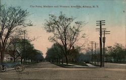 The Point, Madison and Western Avenues Albany, NY Postcard Postcard Postcard