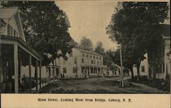 Main Street, Looking West from Bridge Taberg, NY Postcard Postcard Postcard